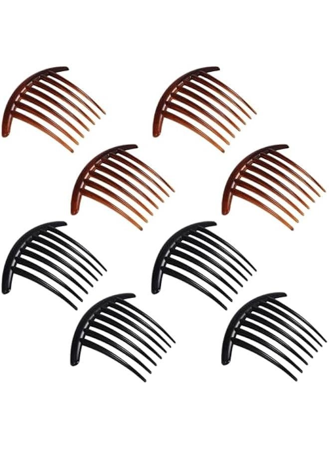 بيوينتي 8 قطعة من نوع الشعر مشط الجانب ، الجانب الفرنسي مشط مجموعة من البلاستيك تويست مشط ، دبوس الشعر ، فتاة أنثى مشط الملحقات ، الزفاف ، تاريخ الفرنسية مشط ، الخ - Image 1