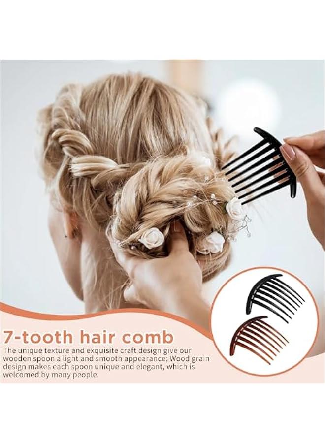 بيوينتي 8 قطعة من نوع الشعر مشط الجانب ، الجانب الفرنسي مشط مجموعة من البلاستيك تويست مشط ، دبوس الشعر ، فتاة أنثى مشط الملحقات ، الزفاف ، تاريخ الفرنسية مشط ، الخ - Image 2