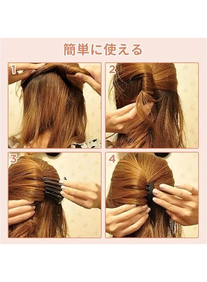 بيوينتي 8 قطعة من نوع الشعر مشط الجانب ، الجانب الفرنسي مشط مجموعة من البلاستيك تويست مشط ، دبوس الشعر ، فتاة أنثى مشط الملحقات ، الزفاف ، تاريخ الفرنسية مشط ، الخ - Image 4