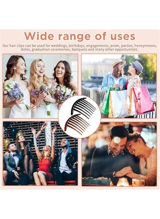 بيوينتي 8 قطعة من نوع الشعر مشط الجانب ، الجانب الفرنسي مشط مجموعة من البلاستيك تويست مشط ، دبوس الشعر ، فتاة أنثى مشط الملحقات ، الزفاف ، تاريخ الفرنسية مشط ، الخ - Image 5