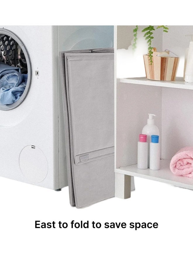 LAZER Foldable Laundry Basket with Lid for Bedroom - Image 4