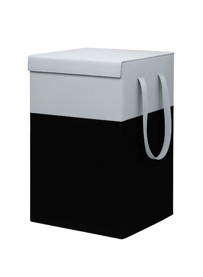 LAZER Foldable Laundry Basket with Lid for Bedroom - Image 1