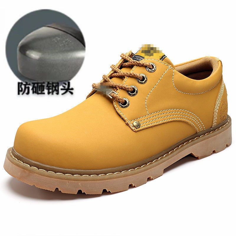 Classic Men'S And Women'S Carter Workwear Low-Top Casual Big-Toe Shoes, Fashionable Round-Toe Couple'S Rhubarb Boots, Anti-Smash Steel Toes - Image 1