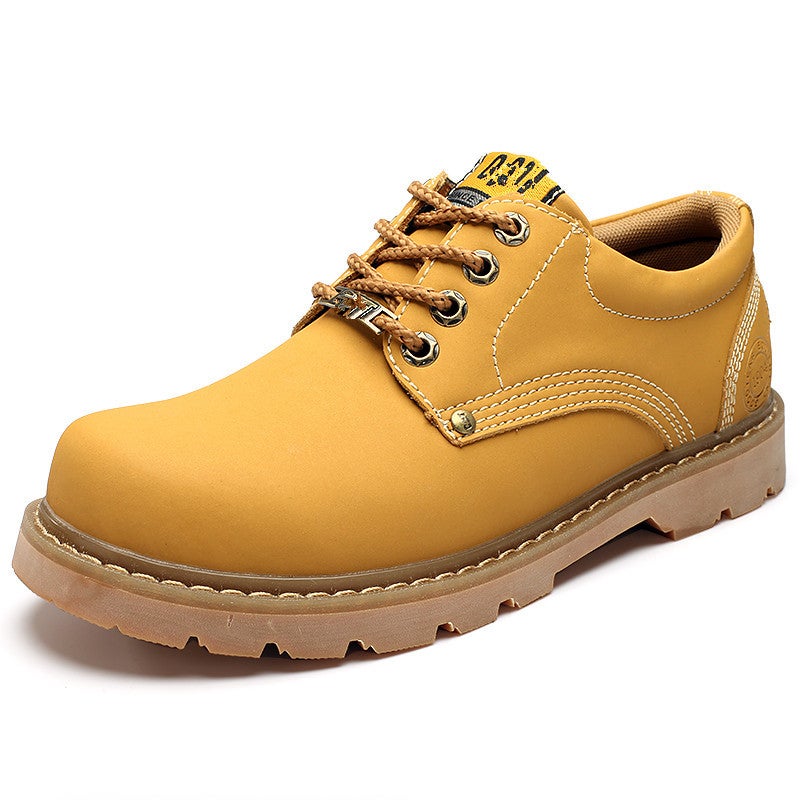 Classic Men'S And Women'S Carter Workwear Low-Top Casual Big-Toe Shoes, Fashionable Round-Toe Couple'S Rhubarb Boots, Anti-Smash Steel Toes - Image 2