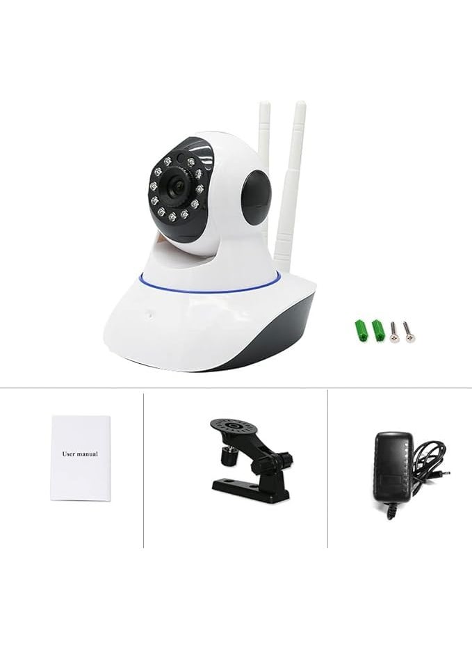 HD Camera with 2-Way Audio with Double Antenna | Smart WiFi 1080P CLEARITY APP Based V380 Pro Home and Office with Night Vision Ultra HD Wireless IP CCTV Security Camera