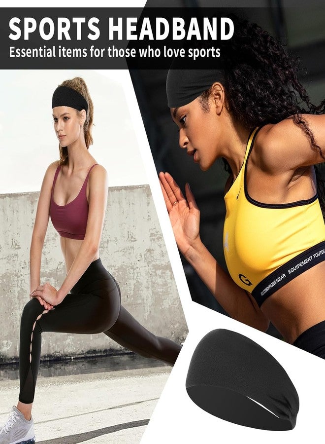 PAROPKAR Elastic Headband Sweatband & Sports Headband for Running Cycling Gym Yoga Basketball - Stretchy Moisture Wicking Unisex Hairband - Image 3