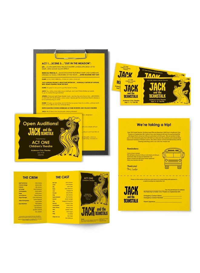 نينا ورق ألوان زاهية من أستروبرايتس مقاس 8 1/2 بوصة. × 11 بوصة. رزمة شمسية صفراء معتمدة من FSC بوزن 24 رطل مكونة من 500 ورقة 21538 - Image 4