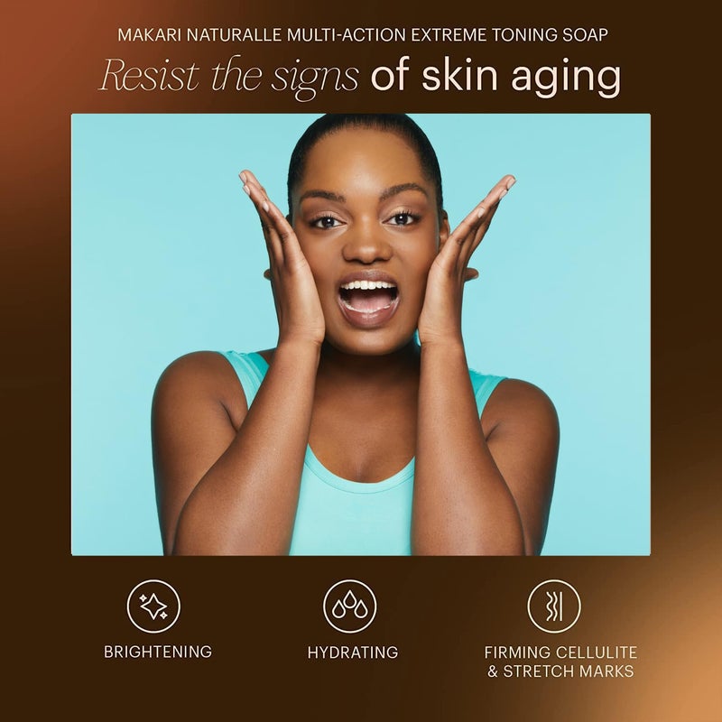 Makari Naturalle Multi-Action Extreme Toning Soap (7 oz) | Moisturizing Bar Soap | Normalizes Oil Levels | Cleanse, Soften, Brighten, and Smooth Rough Skin | Ideal for Sensitive to Dry Skin Types - Image 3