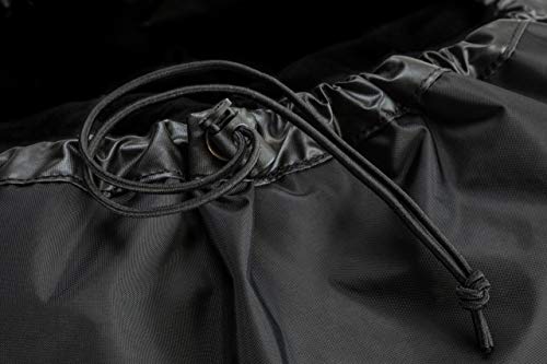 attwood 11776-5 Kayak Nylon Spray Skirt with Mesh Storage Bag, Black - Image 4