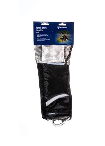attwood 11776-5 Kayak Nylon Spray Skirt with Mesh Storage Bag, Black - Image 5