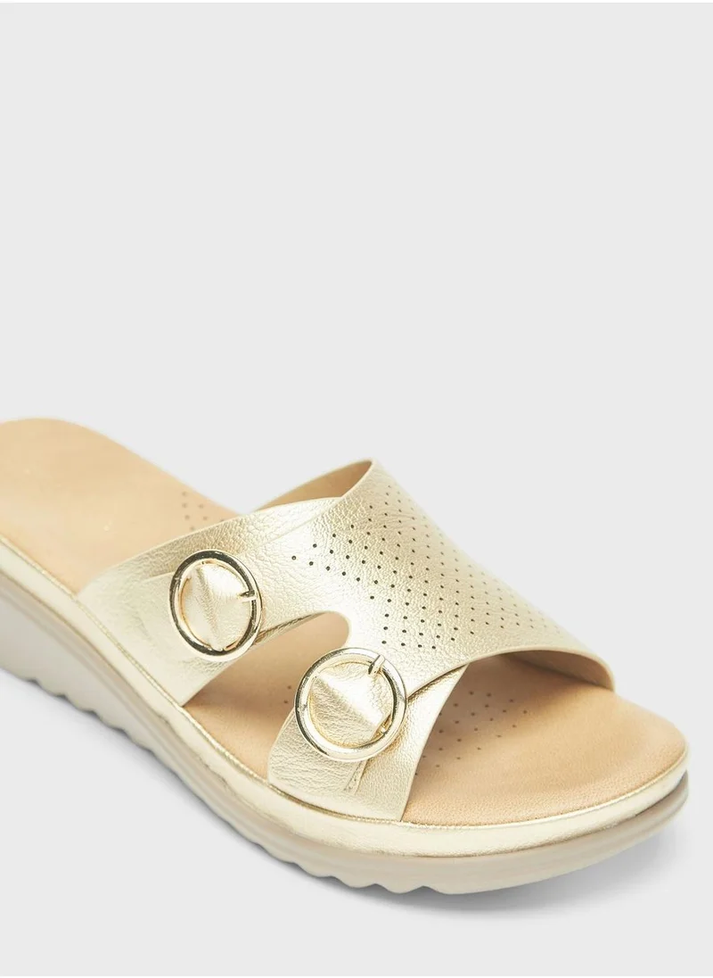 shoexpress Multi Strap Flat Sandals