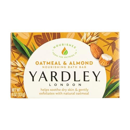 Yardley Oatmeal and Almond Bar Soap Oatmeal Almond 4 Ounce