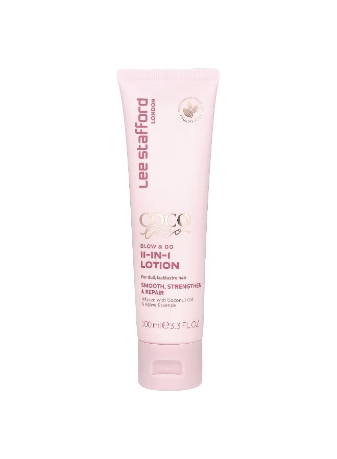 Lee Stafford Lee Stafford, Coco Loco, Blow & Go, 11-In-1-Lotion, 3.3 fl oz (100 ml)  - Image 1