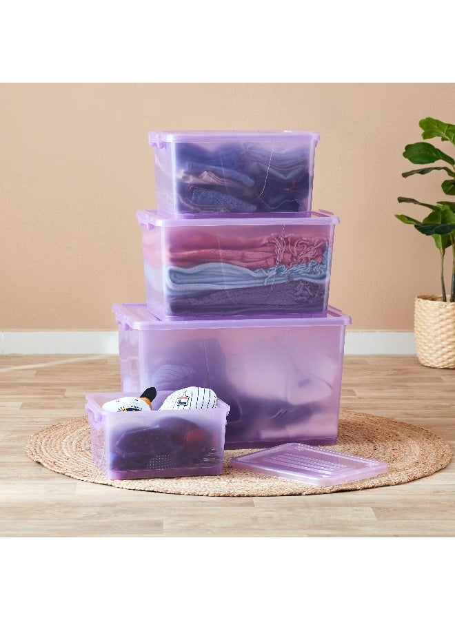 Home Box Rolling Storage Boxwith Wheels and Lid 55 Liter - Image 5