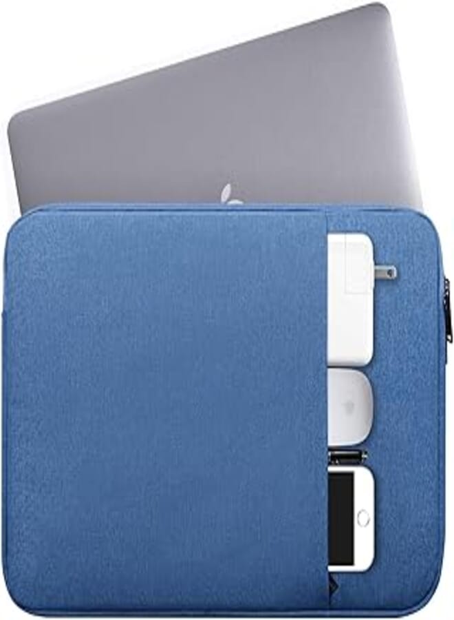 dealcase 15.6 Inch Waterproof Laptop Sleeve Bag Compatible Acer Chromebook 15/Acer Aspire E 15,Asus VivoBook 15.6"/ASUS MB168B 15.6",Dell Inspiron 15,Lenovo Toshiba ASUS Samsung HP Chromebook Notebook Bag,Blue