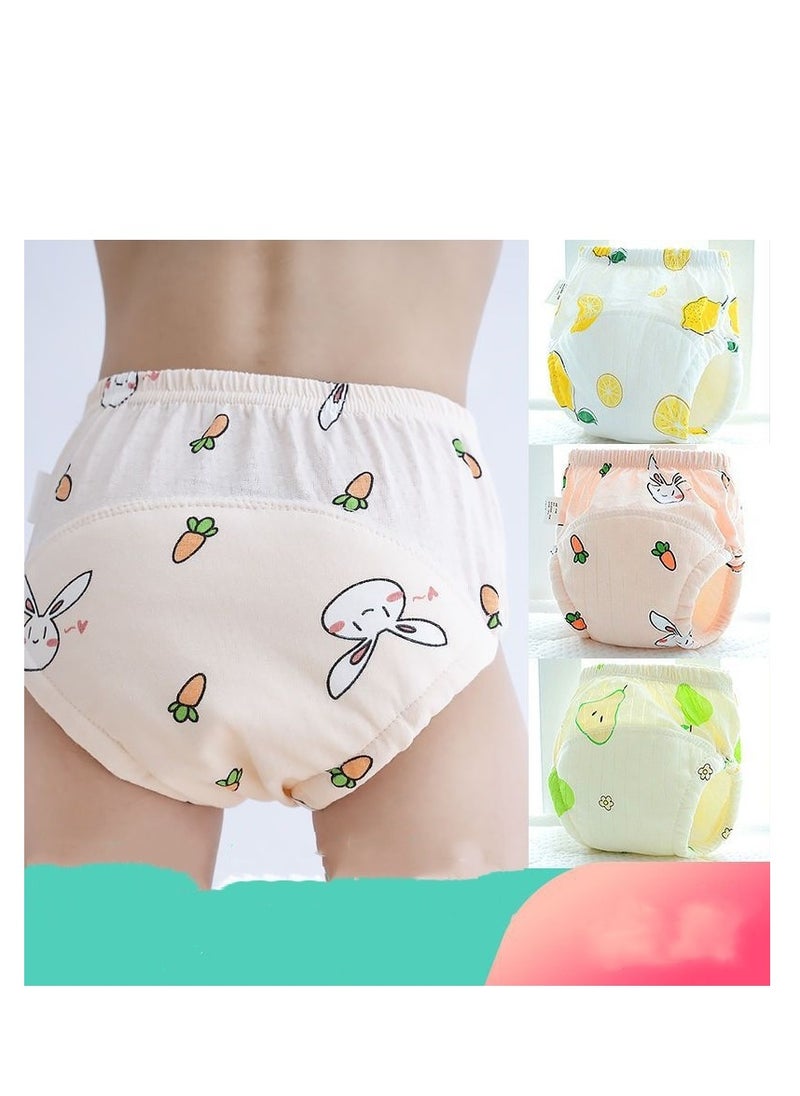 MIXDE 4 Pieces Breathable Potty Training Underwear, 6 Layers Breathable Cotton Absorbent Trainer Pants for Toddler Baby Boys Girls Waterproof High Quality  - Image 2