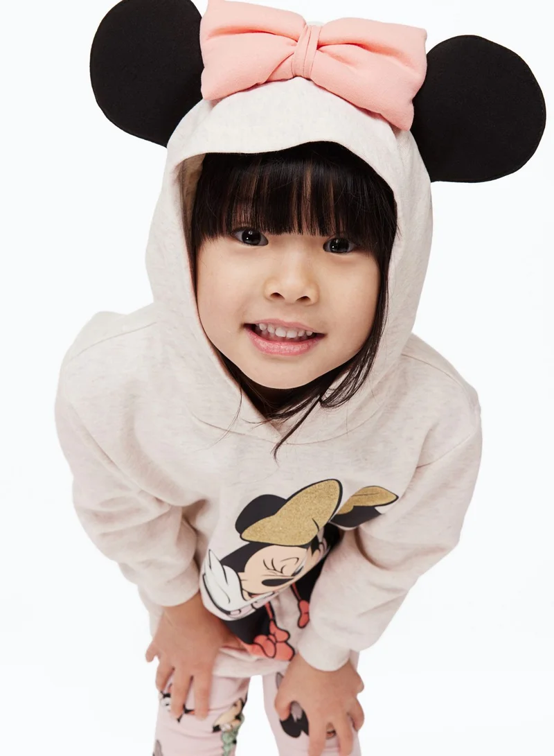 H&M Kids Minnie Print Hoodie & Sweatpants Set