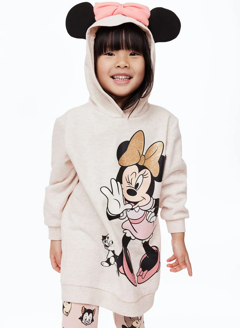 H&M Kids Minnie Print Hoodie & Sweatpants Set