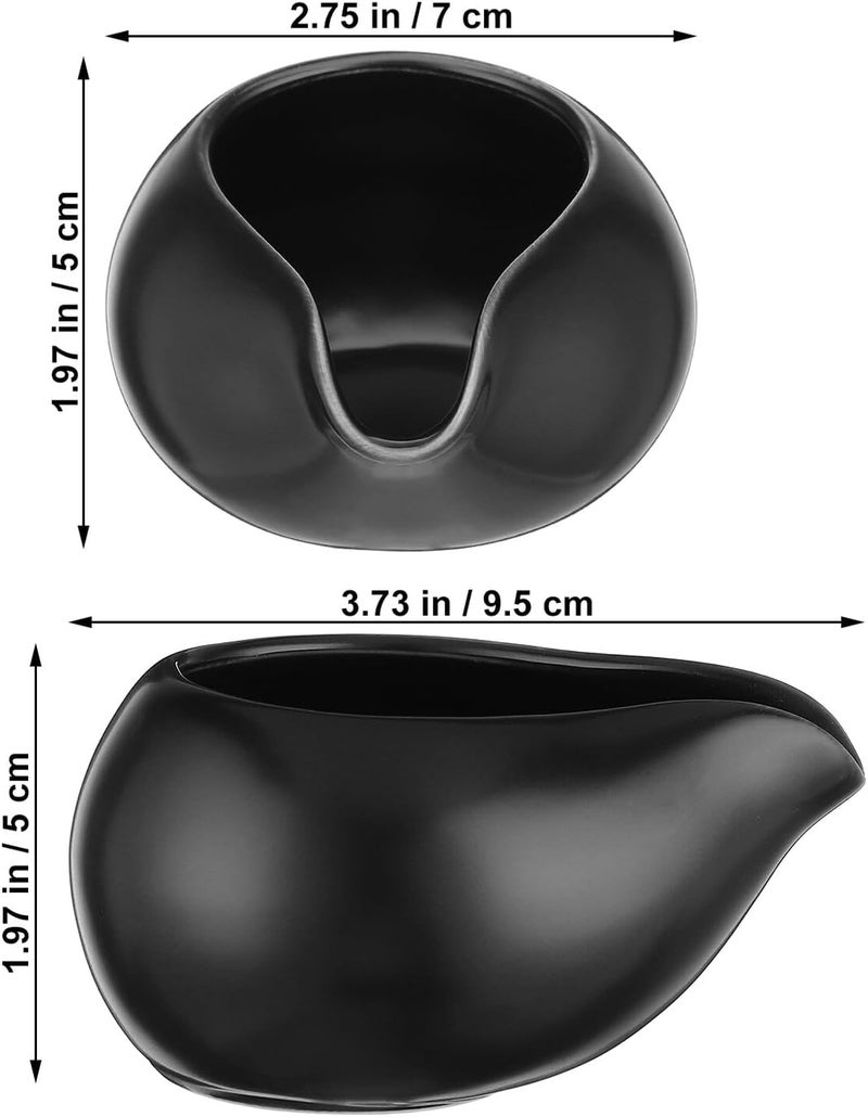 Budget global standard quality MAGICLULU 3pcs Ceramic Sauce Jug Set with Spout Black round Nose Milk Pitcher Gravy Bowl for Coffee Honey and Steak Sauce Serving in Western Dining Well-engineered versatile build Multiple sizes Modern warehouse management Local & cross border ship compatible Gulf market trial optimized design Strategic warehouse site Permanent & temporary usable Care processed raw material Space saving Liquid tight joint Gulf popular simple design All-in-one local deliver plan Multi-market varied design options Local supply chain stock Room to room portable Wide daily application Multi-market matching options Cost effective upgraded craftsmanship Anti slip Dense area priority deliver Fixed & portable compatible Regular scheduled transit Month-round consistent deliver Multi-use well optimized build - Image 2