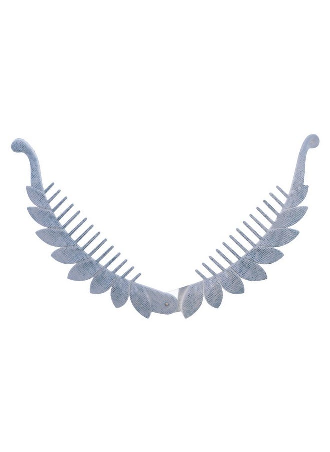 Motique Accessories Scalloped Leaf Banana Clip Set Of 3  - Image 3