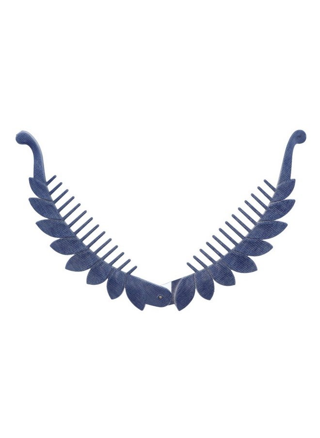 Motique Accessories Scalloped Leaf Banana Clip Set Of 3  - Image 5