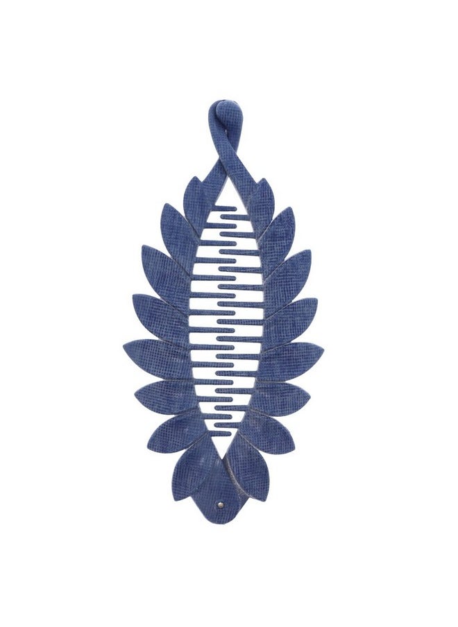 Motique Accessories Scalloped Leaf Banana Clip Set Of 3  - Image 4