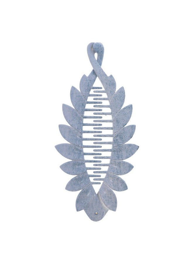 Motique Accessories Scalloped Leaf Banana Clip Set Of 3  - Image 2