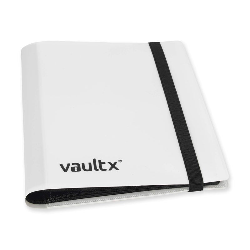 Vault X 4 Pocket Trading Card Strap Binder, 160 Cards, Standard, 20 Side-Loading Pages, TCG (White) - Image 2