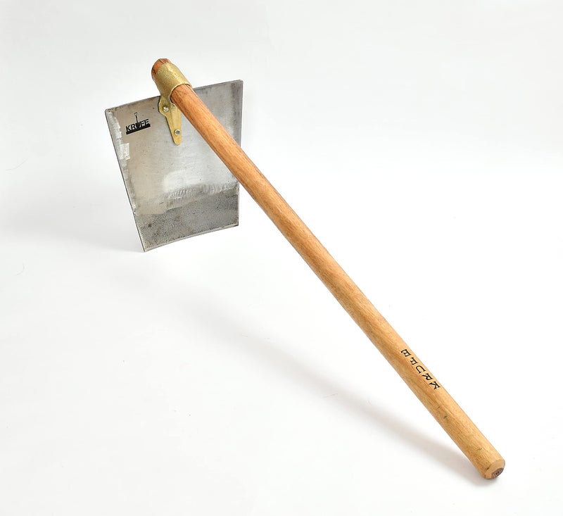 KRUFE Heavy Duty Tempered Mild Steel Blade Spade, Shovel, Fawda, Kassi (8"x10") – High-Strength Agriculture and Gardening Tool for Digging, Shoveling, and Farming – Durable Design with Wooden Handle - Image 2