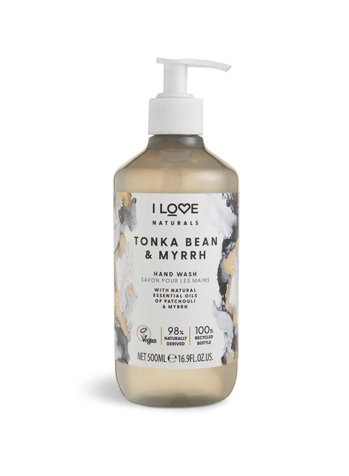 I LOVE Naturals Tonka Bean & Myrrh Hand Wash | Hydrating Hand Soap with Essential Oils | Vegan, Sulfate-Free & Skin-Smoothing Formula | 16.9 oz - Image 2
