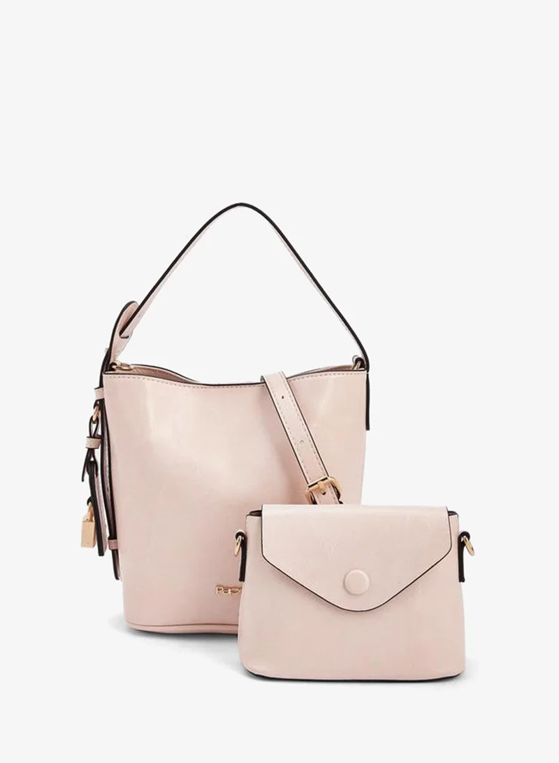 Paprika Solid Tote Bag And Crossbody Bag