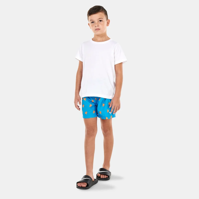 speedo Blue Kids' Printed 13-Inch Swimming Shorts  | Best Price UAE