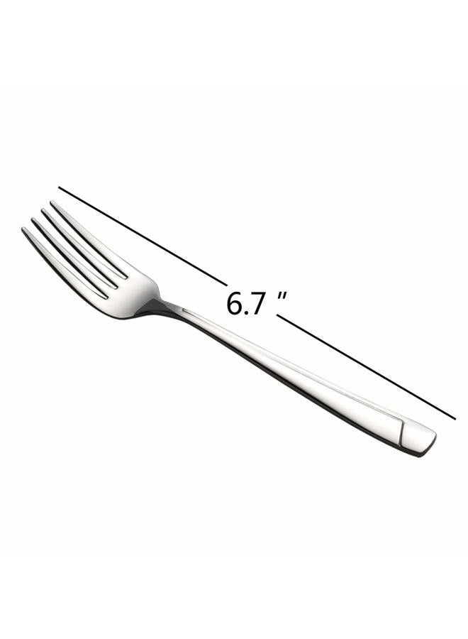 Cand Stainless Steel Dessert Forks, 6.7-Inch, 16-piece - Image 2