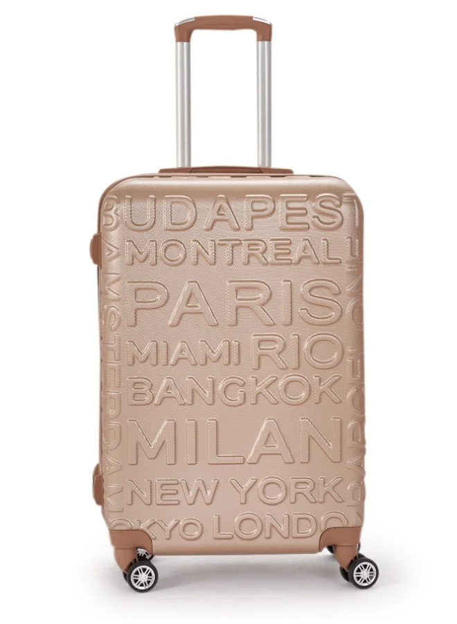 LIMRA Cabin Carry Check-In Luggage Trolley Size 20 inch champagne