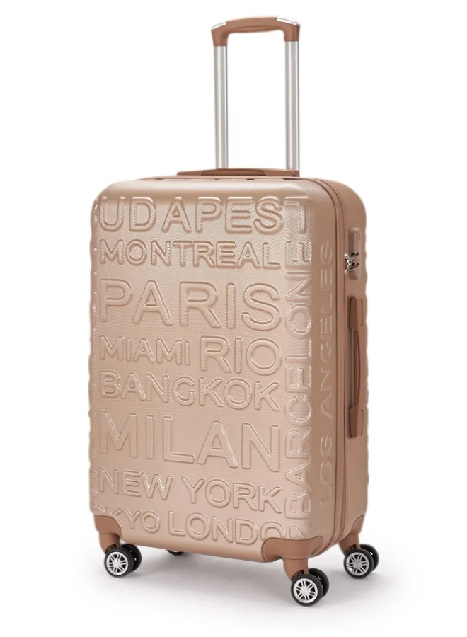 LIMRA Cabin Carry Check-In Luggage Trolley Size 20 inch champagne