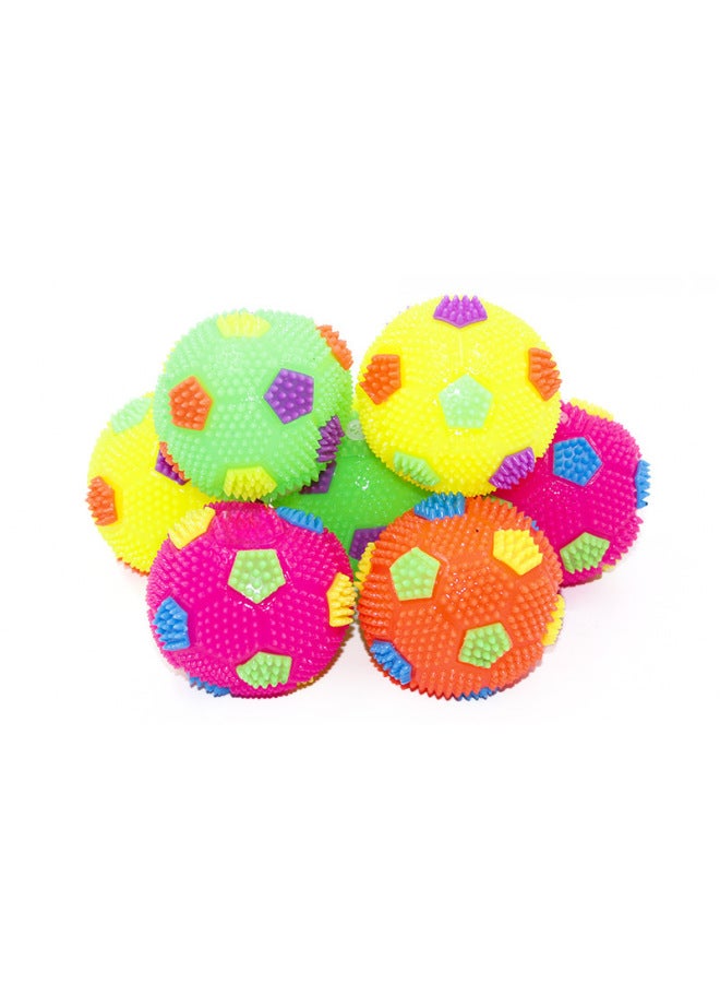 Loquat Flash Elastic Barbed Ball Massage Ball 6.5cm Sounding Luminous Football Massage Ball Toy Stall Toys Wholesale-Color:Medium 6.5cm - Image 4