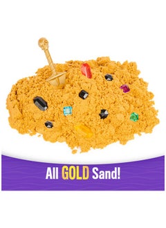 Kinetic Sand Kinetic Sand, Treasure Hunt Playset with 14 Surprise Reveals and 1.62lbs Rare Shimmer Gold Play Sand, Sensory Toys, Christmas Gifts for Kids Ages 3+  - Image 3