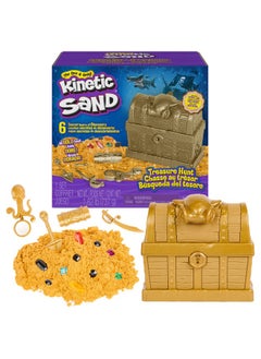 Kinetic Sand Kinetic Sand, Treasure Hunt Playset with 14 Surprise Reveals and 1.62lbs Rare Shimmer Gold Play Sand, Sensory Toys, Christmas Gifts for Kids Ages 3+  - Image 1
