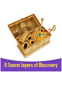 Kinetic Sand Kinetic Sand, Treasure Hunt Playset with 14 Surprise Reveals and 1.62lbs Rare Shimmer Gold Play Sand, Sensory Toys, Christmas Gifts for Kids Ages 3+  - Image 2