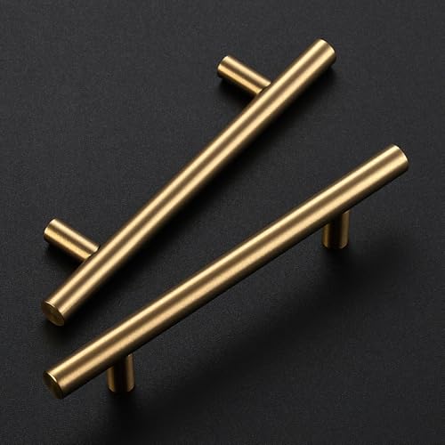 JOY DECOR 30 Pack Champagne Bronze Cabinet Pulls 638 Inch Length 4 Inch 102mm Hole Center Stainless Steel Kitchen Cabinet Handles for Drawer and Cupboard - Image 3