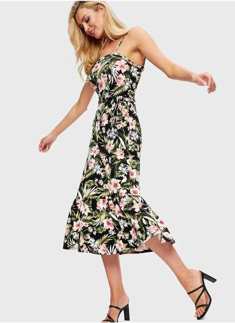 DOROTHY PERKINS Floral Print Strappy Dress
