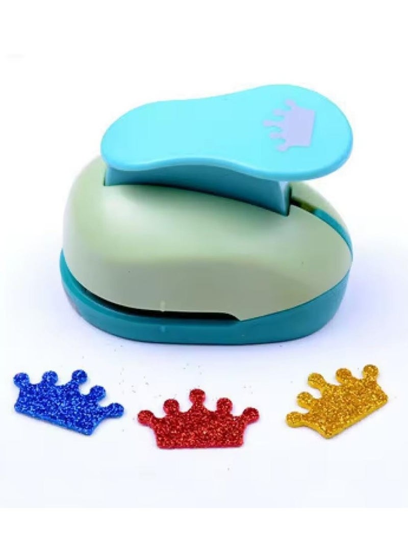 قطاعة ورق بلاستيك على شكل تاج للأطفال - متعدد الالوان - Image 2