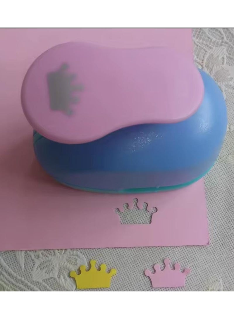قطاعة ورق بلاستيك على شكل تاج للأطفال - متعدد الالوان - Image 4