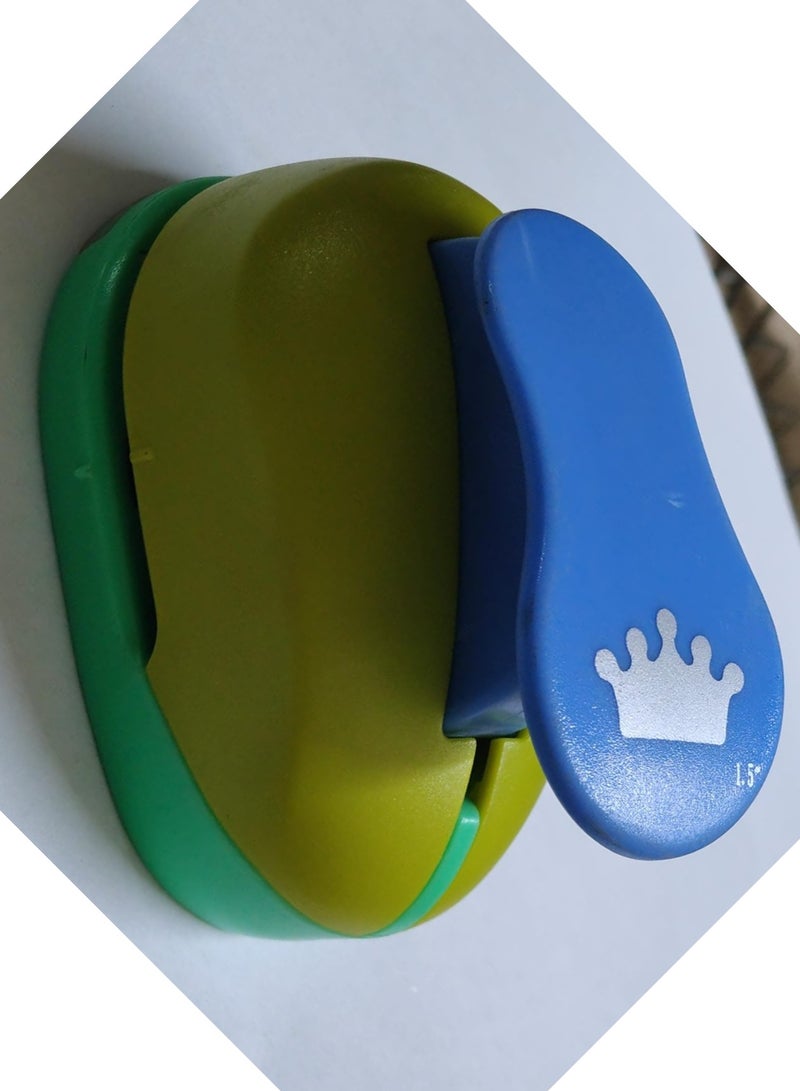 قطاعة ورق بلاستيك على شكل تاج للأطفال - متعدد الالوان - Image 1