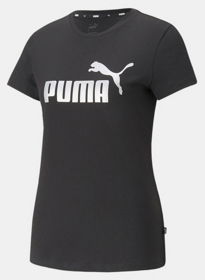 PUMA Ess+ Metallic Logo Tee  - Image 1