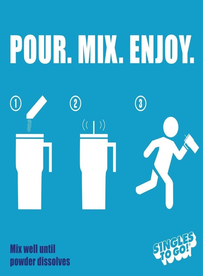 ICEE Singles To Go Powdered Drink Mix Zero Sugar 6 Sticks Per Box (Blue Raspberry) - Image 5