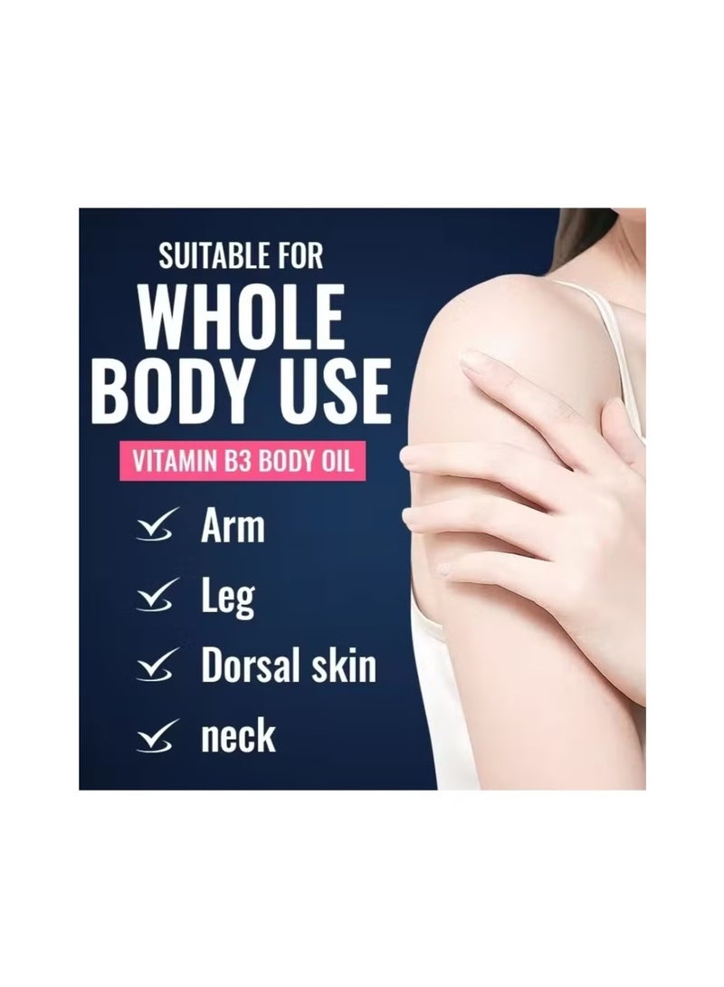 فازلين للعناية المركزة (زيت الجسم بفيتامين ب3) لون بشرة صحي وموحد، طبيعي 100%، 200 مل - Image 2