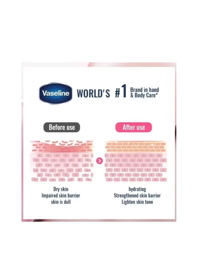 فازلين للعناية المركزة (زيت الجسم بفيتامين ب3) لون بشرة صحي وموحد، طبيعي 100%، 200 مل - Image 3