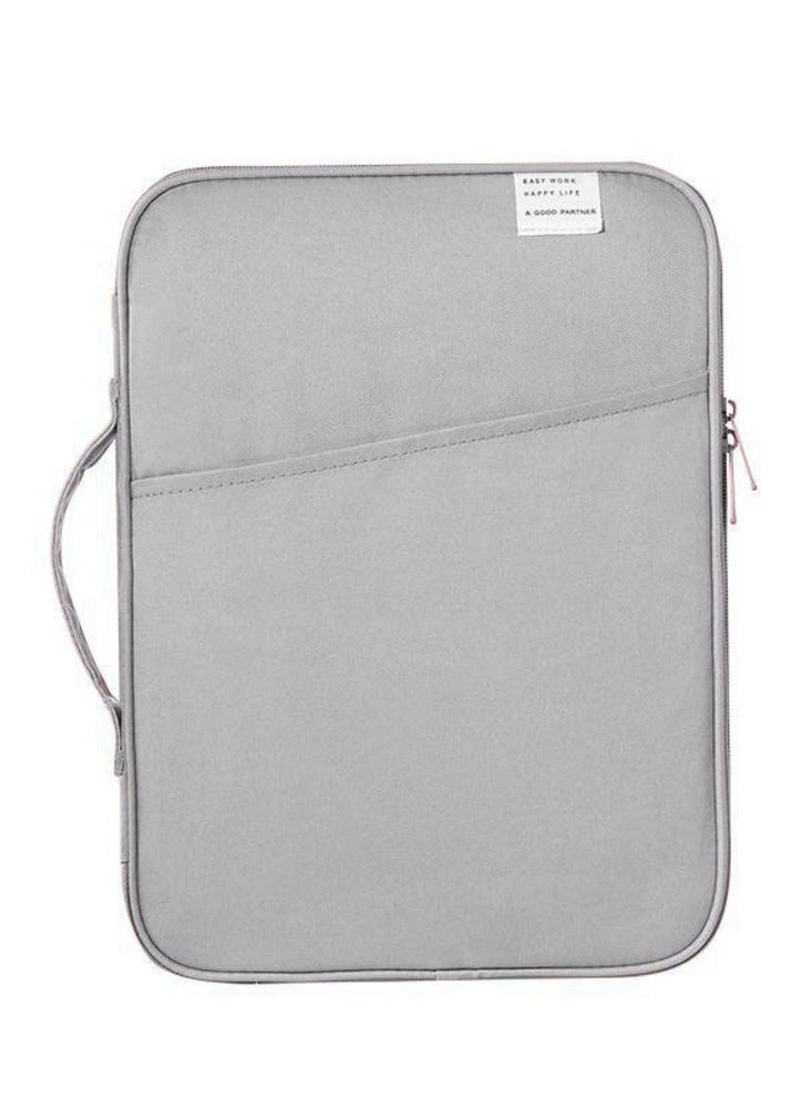 حقيبة كمبيوتر محمول مقاس 13 بوصة، غطاء حماية للكمبيوتر مقاوم للصدمات مع جيب للملحقات أنها حقيبة كمبيوتر محمولة متوافقة مع جهاز ماك بوك أير وماك بوك برو مقاس 35 * 28 * 5 سم - Image 1