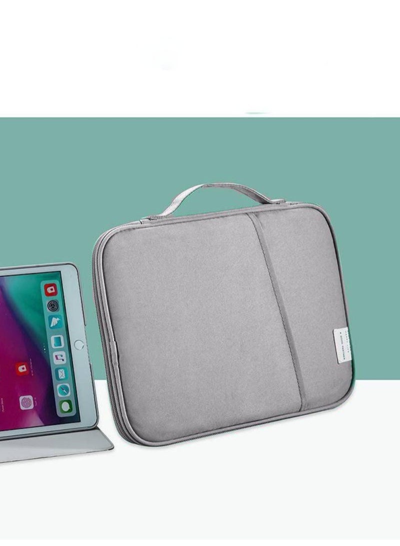 حقيبة كمبيوتر محمول مقاس 13 بوصة، غطاء حماية للكمبيوتر مقاوم للصدمات مع جيب للملحقات أنها حقيبة كمبيوتر محمولة متوافقة مع جهاز ماك بوك أير وماك بوك برو مقاس 35 * 28 * 5 سم - Image 2